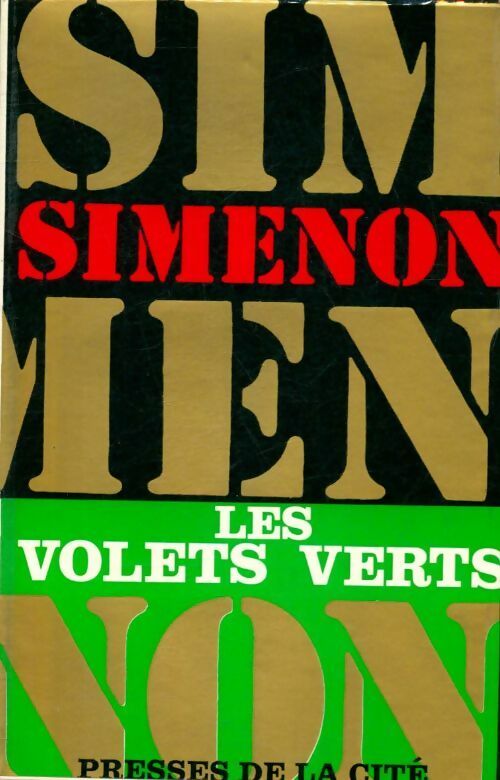 Les volets verts - Georges Simenon -  Presses de la Cité GF - Livre