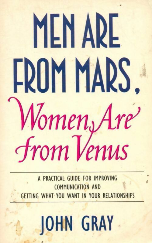 Men are from Mars, women are from Venus - John Gray -  Thorsons - Livre