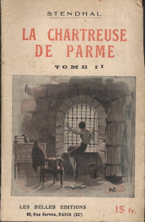La chartreuse de Parme Tome II - Stendhal -  Belles editions poches - Livre