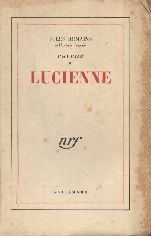 Lucienne - Jules Romains -  Gallimard poches divers - Livre