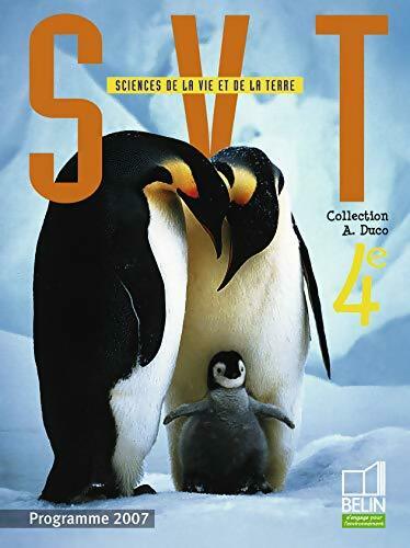 Sciences de la vie et de la terre 4e  - Collectif -  Belin GF - Livre