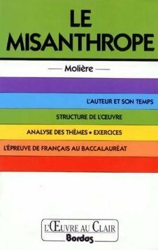 Le misanthrope - Molière -  L'oeuvre au clair - Livre