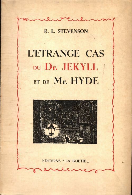L'étrange cas du Dr Jekyll et de Mr Hyde - Robert Louis Stevenson -  La Boetie GF - Livre