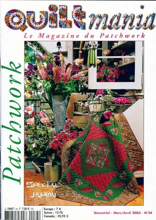 Quiltmania n°34 : Spécial Japon - Collectif -  Quiltmania - Livre