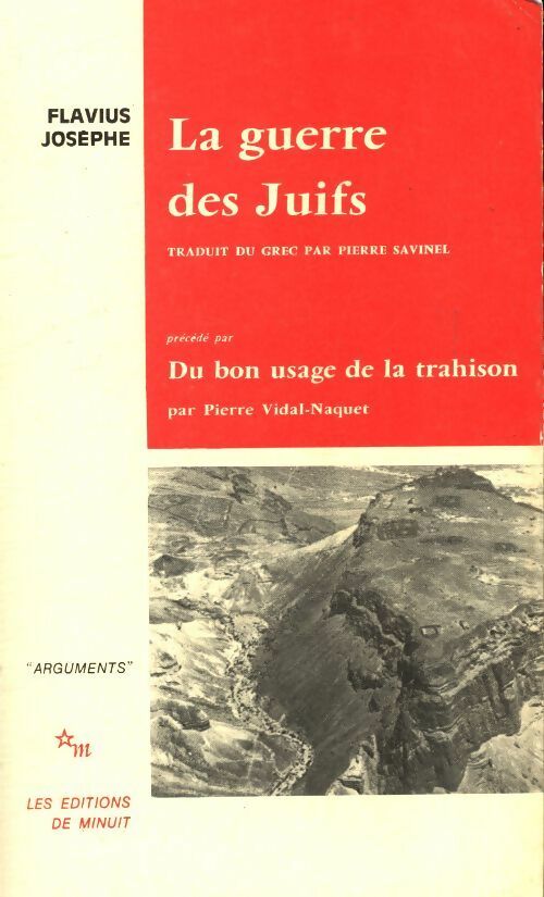 Le guerre des juifs - Flavius Josèphe -  Arguments - Livre