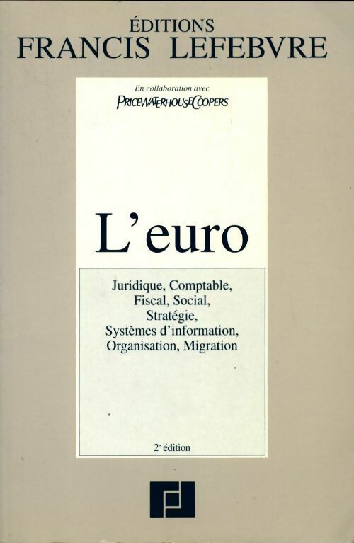 L'euro - Francis Lefèbvre -  Lefebvre GF - Livre