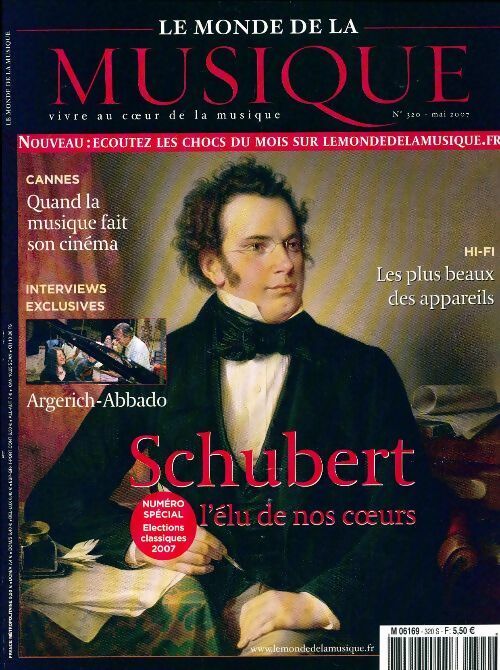 Le Monde de la Musique n°320 : Schubert - Collectif -  Le monde de la musique - Livre
