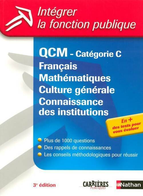 QCM Catégorie C - Sylvie Grasser -  Intégrer la fonction publique - Livre