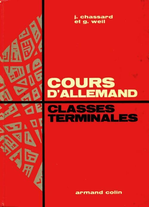 Cours d'allemand Terminales - Jean Chassard -  Armand Colin GF - Livre