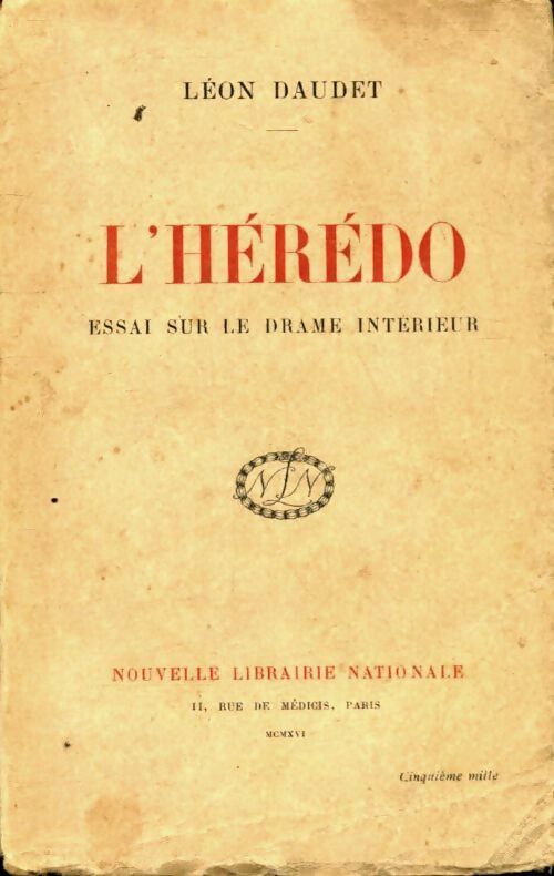 L'hérédo - Léon Daudet -  Nouvelle librairie nationale poches - Livre