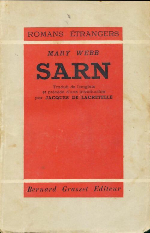 Sarn - Mary Webb -  Grasset GF - Livre