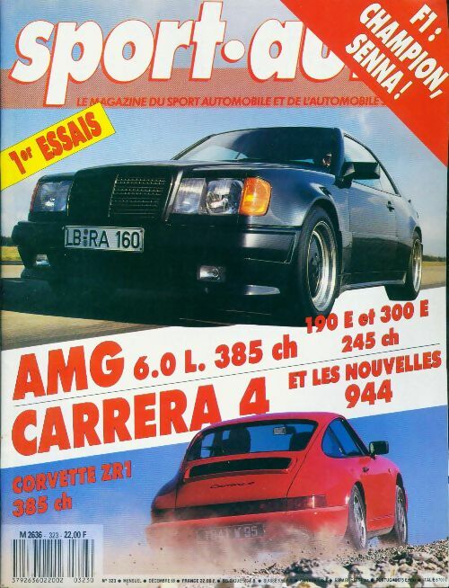 Sport-auto n°323 : AMG / Carrera 4 - Collectif -  Sport-auto - Livre
