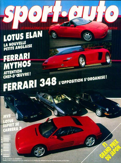Sport-auto n°334 : Lotus Elan / Ferrari Mythos / Ferrari 348 - Collectif -  Sport-auto - Livre
