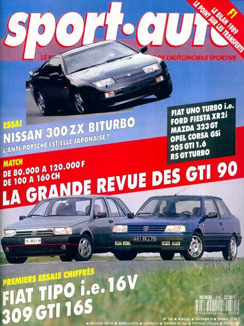 Sport-auto n°335 : La grande revue des GTI 90 - Collectif -  Sport-auto - Livre