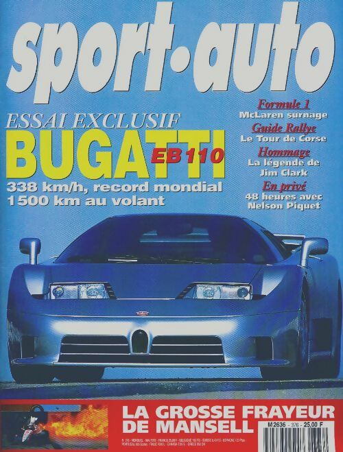 Sport-auto n°376 : Bugatti EB110 - Collectif -  Sport-auto - Livre