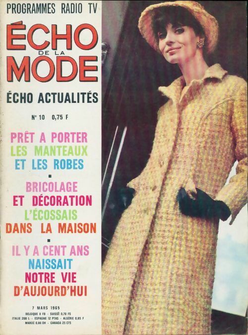 Echo de la mode - éco actualités 1965 n°10 - Collectif -  Echo de la mode - écho actualités - Livre