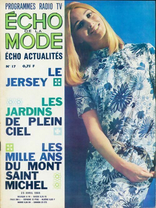 Echo de la mode - éco actualités 1965 n°17 - Collectif -  Echo de la mode - écho actualités - Livre