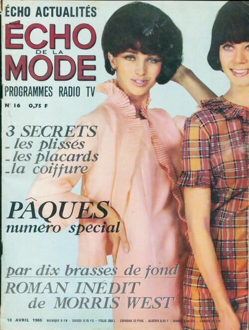 Echo de la mode - éco actualités 1965 n°16 - Collectif -  Echo de la mode - écho actualités - Livre