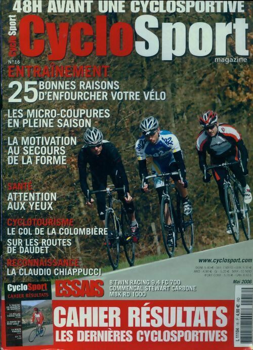 CycloSport magazine n°16 - Collectif -  CycloSport magazine - Livre