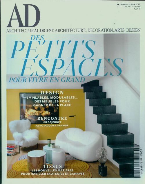 AD Architectural Digest n°114 : Des petits espaces - Collectif -  AD Architectural Digest - Livre