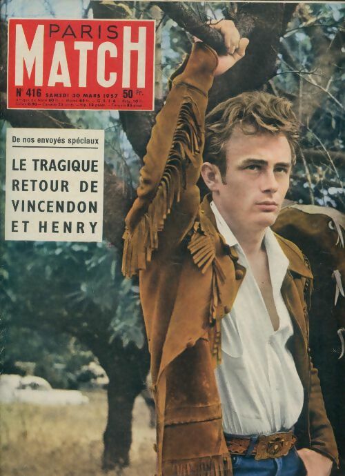 Paris Match n°416 : Le tragique retour de Vincendon et Henry - Collectif -  Paris Match - Livre