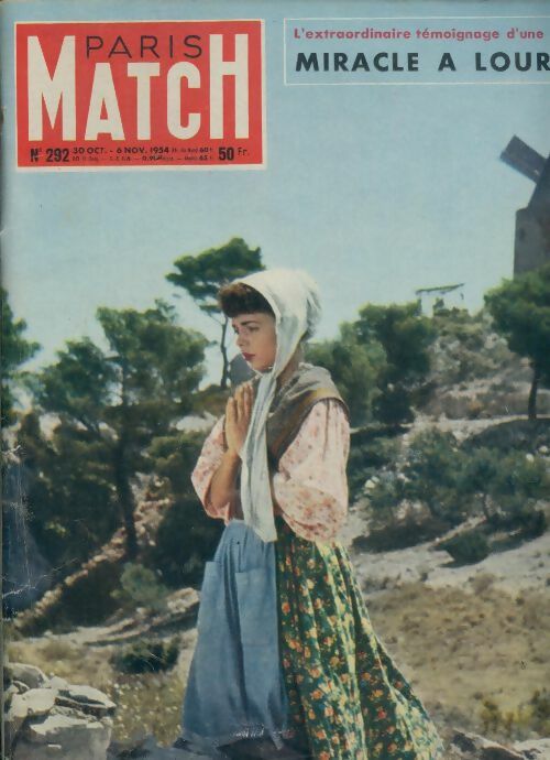 Paris Match n°292 : Miracle à Lourdes - Collectif -  Paris Match - Livre
