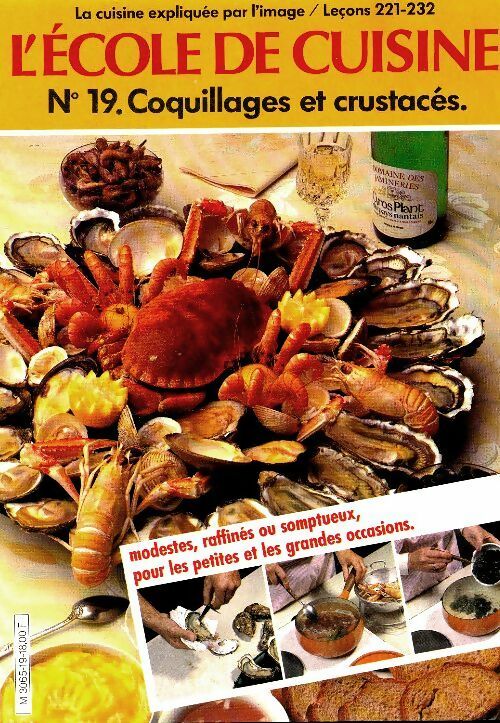L'École de cuisine n°19 : Coquillages et crustacés - Tante Quenette -  L'école de cuisine - Livre