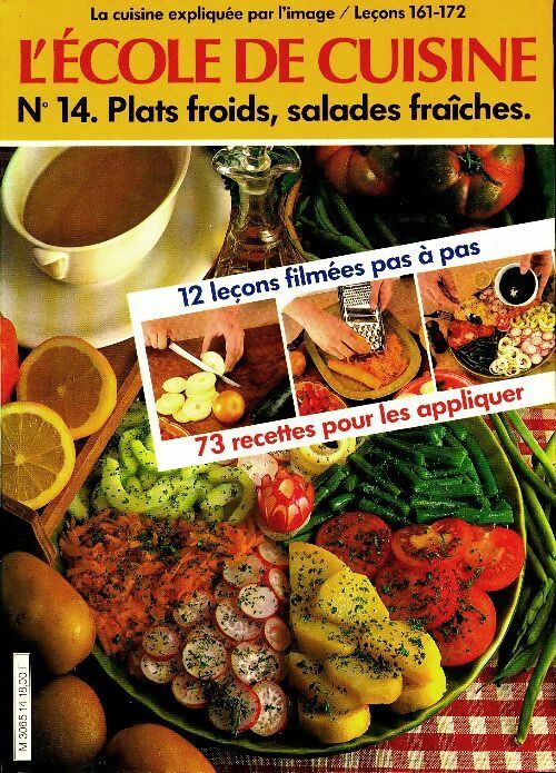 L'École de cuisine n°14 : Plats froids, salades fraîches - Tante Quenette -  L'école de cuisine - Livre