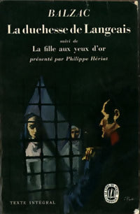 La duchesse de Langeais / La fille aux yeux d'or - Honoré De Balzac -  Le Livre de Poche - Livre
