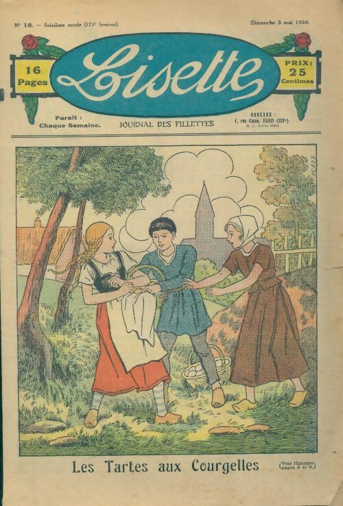 Lisette n°773 16e année n°18 : La tarte aux courgelles - Collectif -  Lisette (revue) - Livre