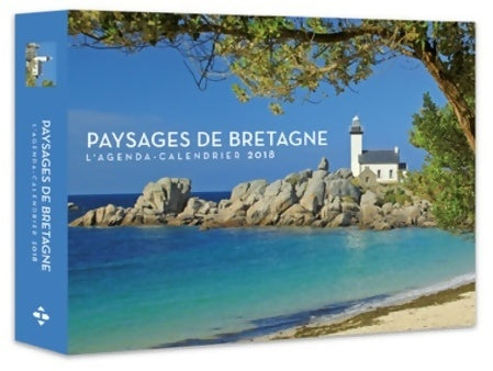 L'agenda-calendrier paysages de Bretagne 2018 - Collectif -  Hugo image - Livre