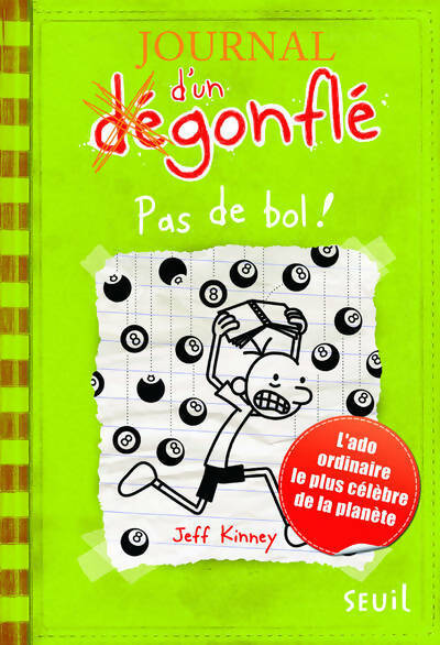 Journal d'un dégonflé Tome VIII : Pas de bol ! - Jeff Kinney -  Journal d'un dégonflé - Livre