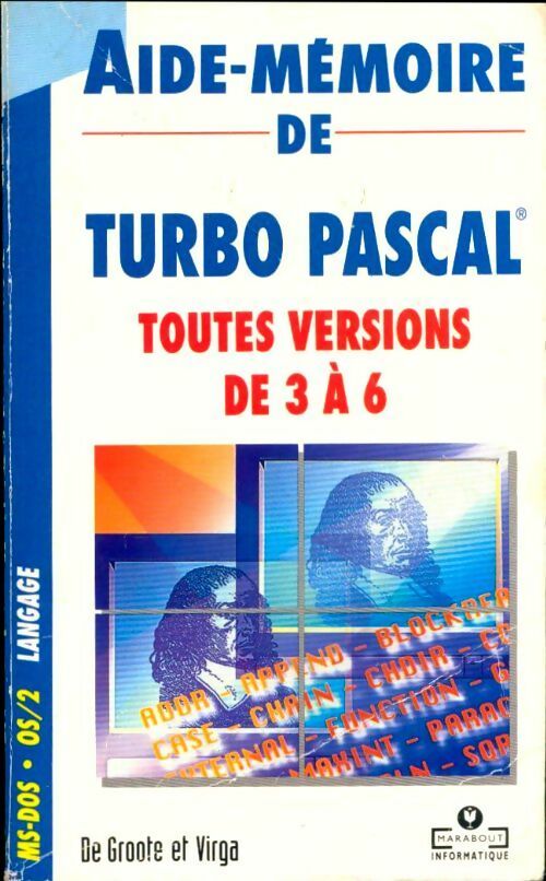Aide-mémoire de Turbo-Pascal - Ilya Virgatchik -  Poche Marabout - Livre