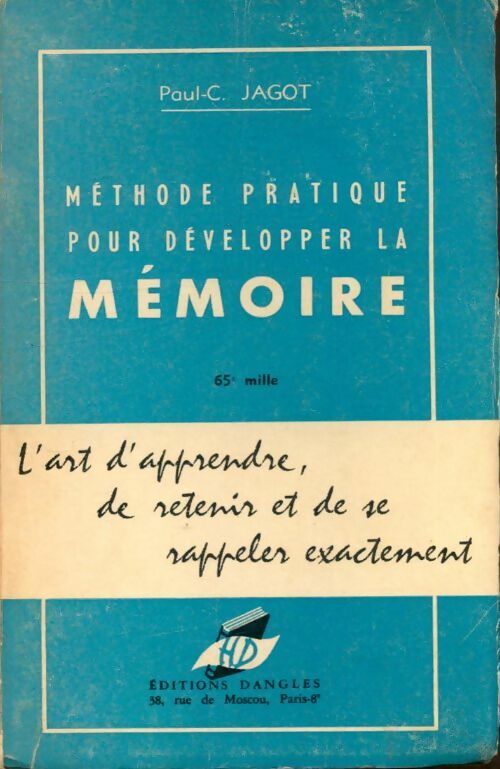 Méthode pratique pour développer la mémoire - Paul-Clément Jagot -  Dangles GF - Livre