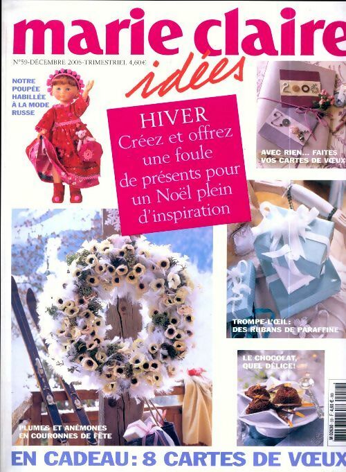 Marie Claire idées n°59 : Hiver - Collectif -  Marie Claire idées - Livre