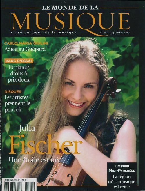 Le monde de la musique n°301 : Julia FIscher - Collectif -  Le monde de la musique - Livre