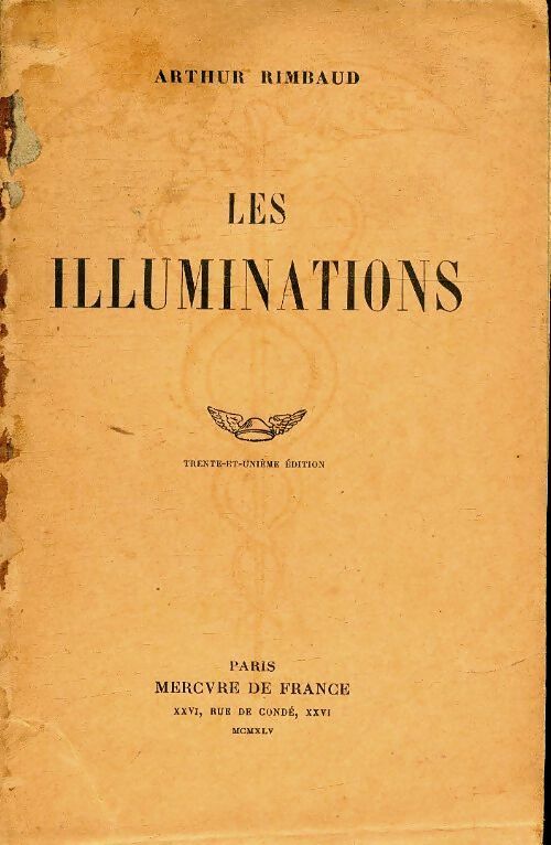 Les illuminations - Arthur Rimbaud -  Mercure poches divers - Livre