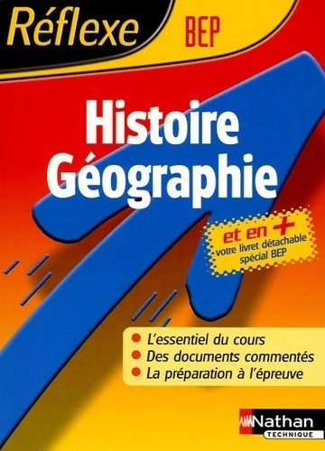 Histoire-géographie BEP - Catherine Loubier -  Réflexe - Livre