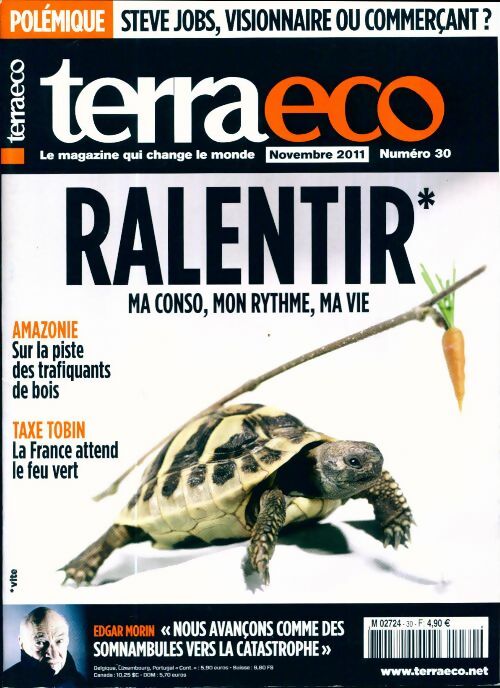 Terraeco n°30 : Ralentir - Collectif -  Terraeco - Livre