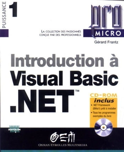 Introduction à Visual Basic .Net - Gérard Frantz -  pro-micro - Livre