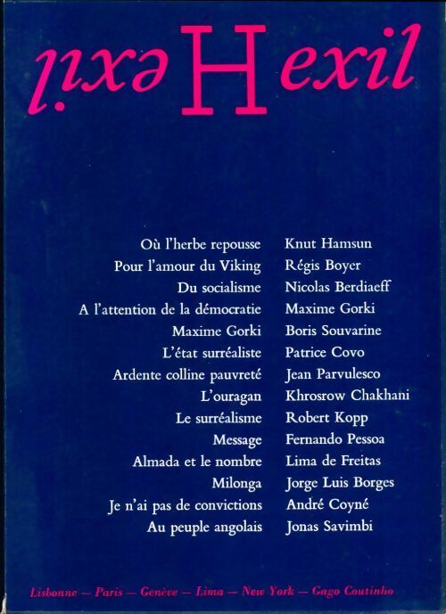 Exil n°6-7 - Collectif -  Exil - Livre