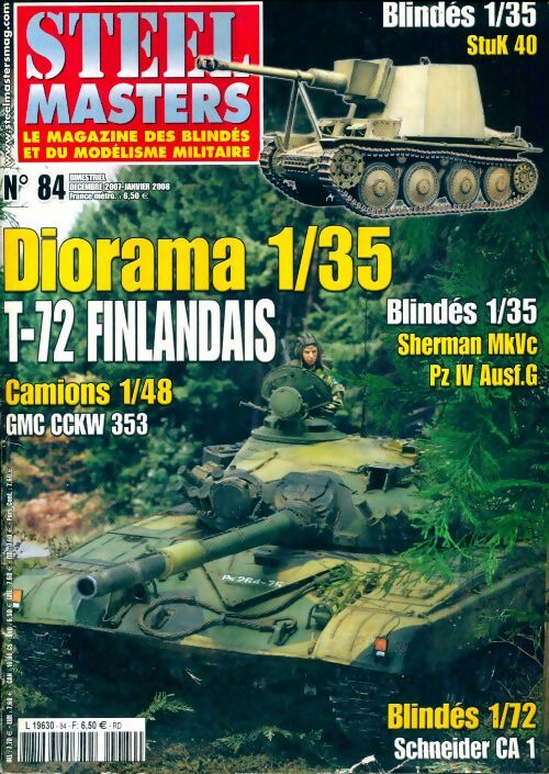 Steel masters n°84 : Dirama 1/35 T-72 finlandais - Collectif -  Steel masters - Livre