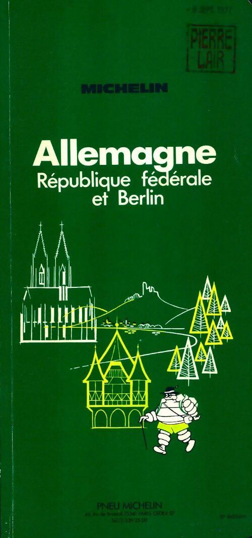 Allemagne : République fédérale et Berlin 1976 - Collectif -  Le Guide vert - Livre