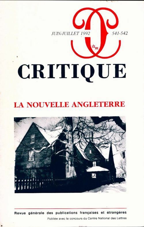 Critique n°541-542 : La nouvelle Angleterre - Collectif -  Critique - Livre