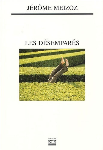 Les désemparés - Jérôme Meizoz -  Zoé GF - Livre