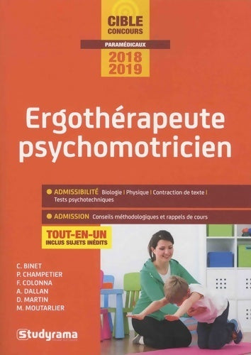 Ergothérapeute psychomotricien 2018-2019 - Florence Colonna -  Cible concours - Livre