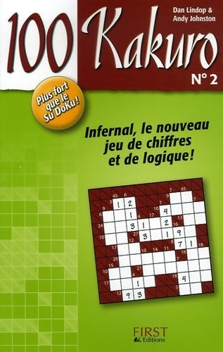 100 kakuro n°2 - Dan Lindop -  Kakuro - Livre