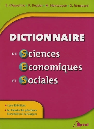 Dictionnaire de sciences économiques & sociales - Collectif -  Dictionnaire - Livre