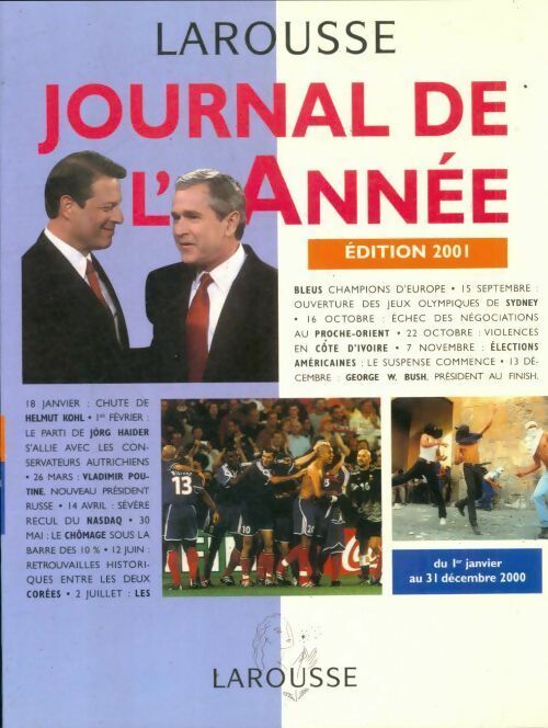 Journal de l'année 2001 - Collectif -  Larousse GF - Livre