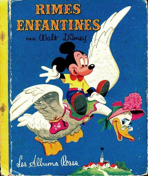 Rimes enfantines - Walt Disney -  Les albums roses - Livre